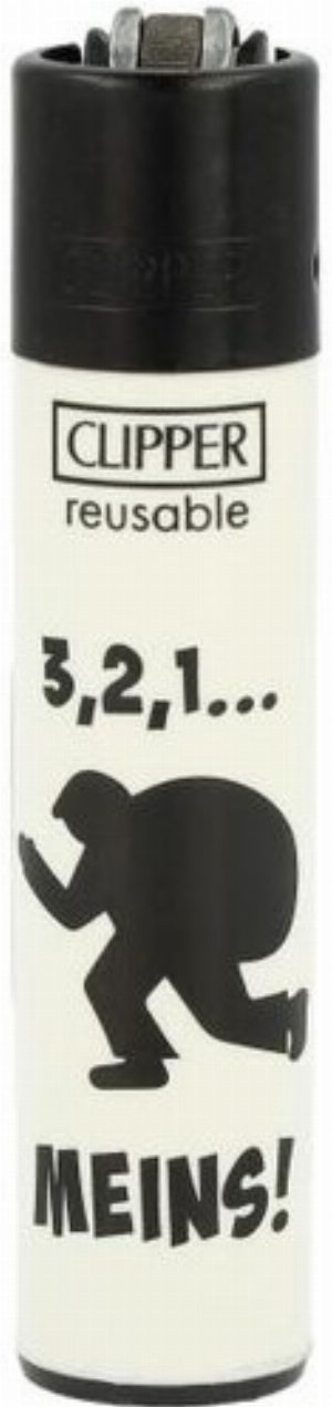 Clipper Feuerzeug Heisser Scheiss 3v4