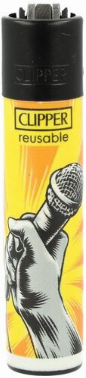 Clipper Feuerzeug HipHop Elements 1v4 Mikrofon