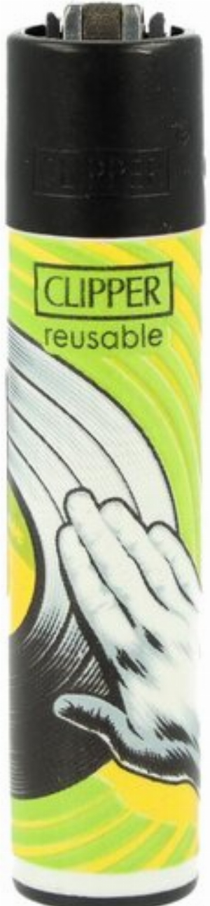 Clipper Feuerzeug HipHop Elements 4v4 Schallplatte