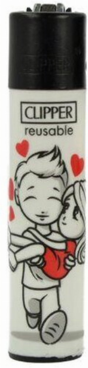 Clipper Feuerzeug In Love 1v4 Mann trägt Frau