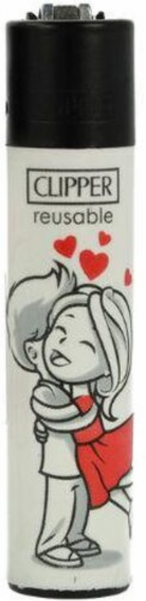 Clipper Feuerzeug In Love 4v4 Mann und Frau umarmen sich