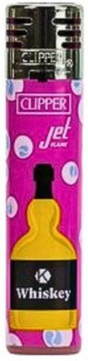 Clipper Feuerzeug Jet Flame Drinks & Life 2v4 Whiskey