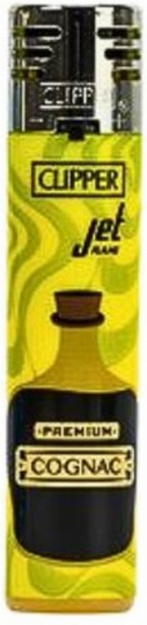 Clipper Feuerzeug Jet Flame Drinks & Life 4v4 Premium Cognac