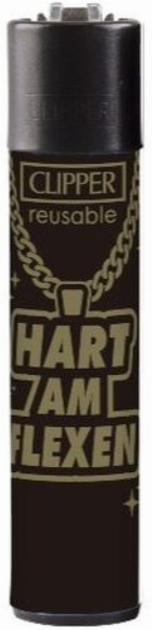Clipper Feuerzeug Jugendwort 7 1v4 HART AM FLEXEN