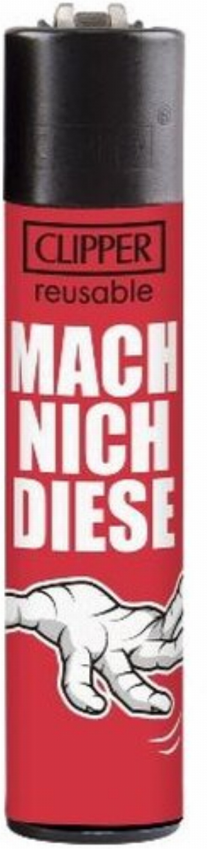 Clipper Feuerzeug Jugendwort 7 4v4 MACH NICHT DIESE