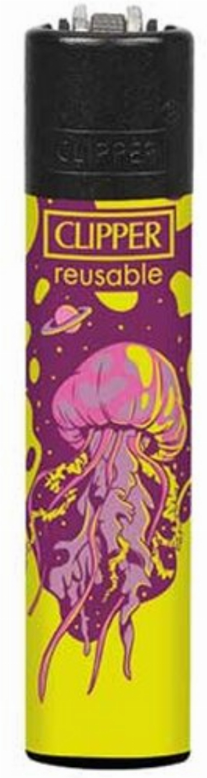 Clipper Feuerzeug Lava Animals 1v4 Qualle