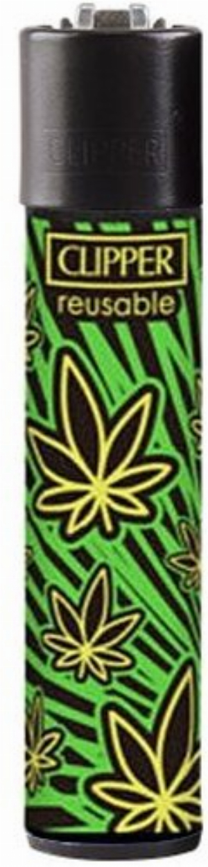 Clipper Feuerzeug Leaves 40 2v4 Hanfblatt