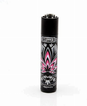 Clipper Feuerzeug Leaves 34 Rosa 1v4