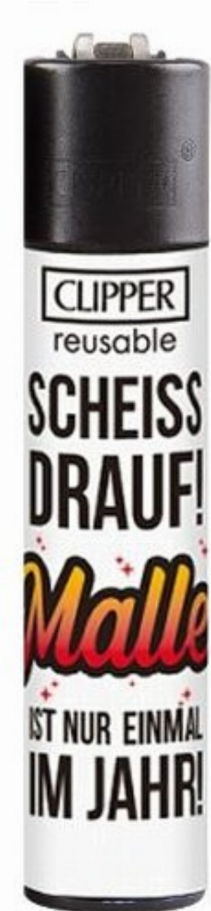 Clipper Feuerzeug Malle 2v4 SCHEISS DRAUF! MALLE IST NUR EINMAL IM JAHR!