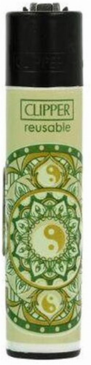 Clipper Feuerzeug Mandala 7 4v4 Mandala mit Yin und Yang