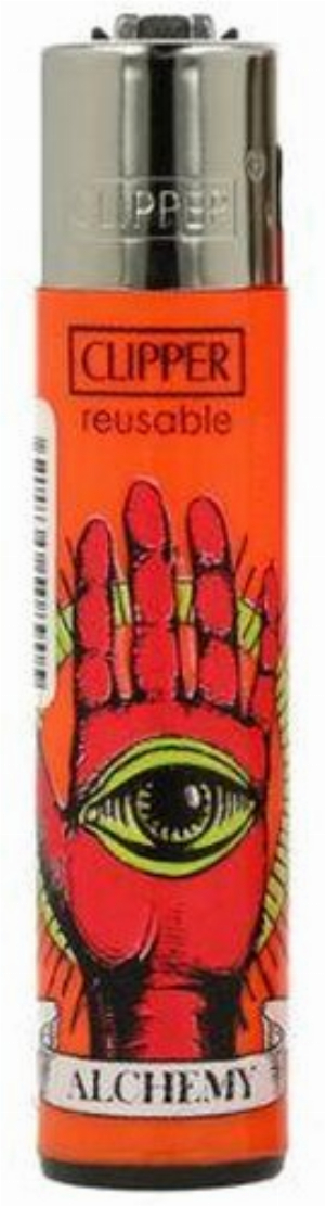 Clipper Feuerzeug Medieval Theme 3 1v4 Hand mit Auge