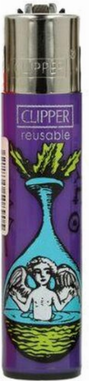 Clipper Feuerzeug Medieval Theme 3 3v4 Engel in Flasche