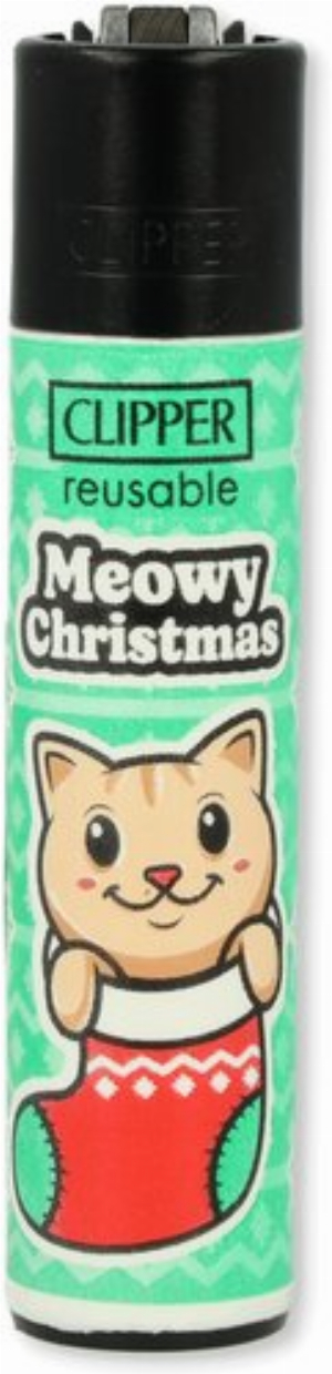 Clipper Feuerzeug Meowy Catmas 2v4