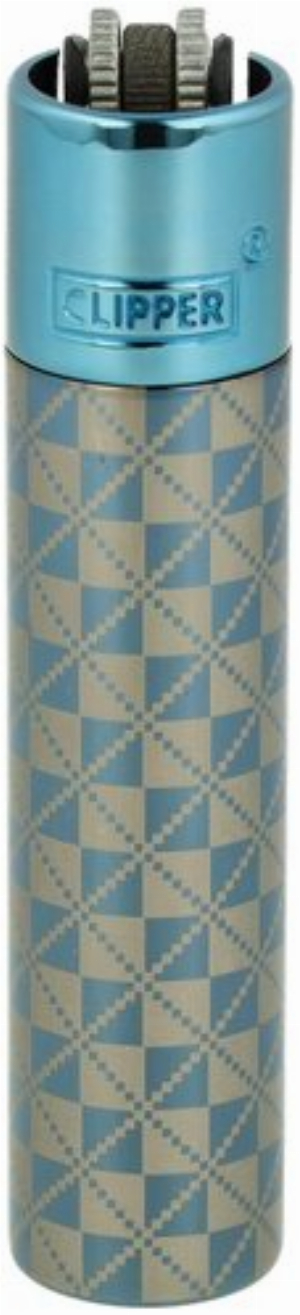 Clipper Feuerzeug Metall British Blau