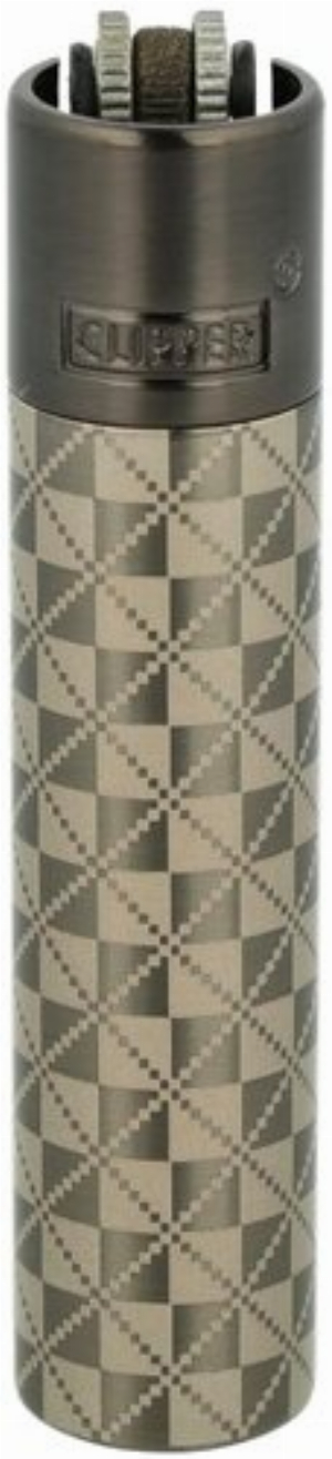 Clipper Feuerzeug Metall British Schwarz