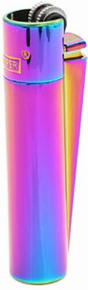 Clipper Feuerzeug Metall Icy Color (Rainbow)