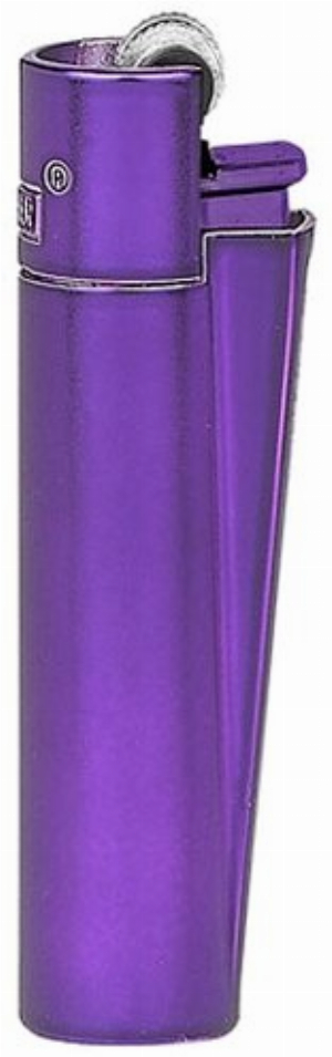 Clipper Feuerzeug Metall Lila