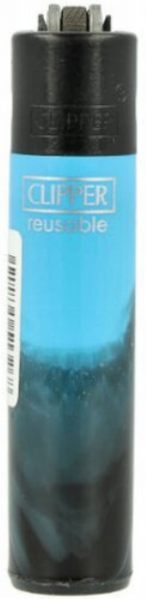 Clipper Feuerzeug Mini Nebula Mix 1 1v4 Blau-Schwarz