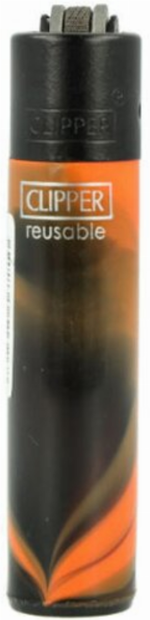 Clipper Feuerzeug Mini Nebula Mix 1 2v4 Orange-Schwarz