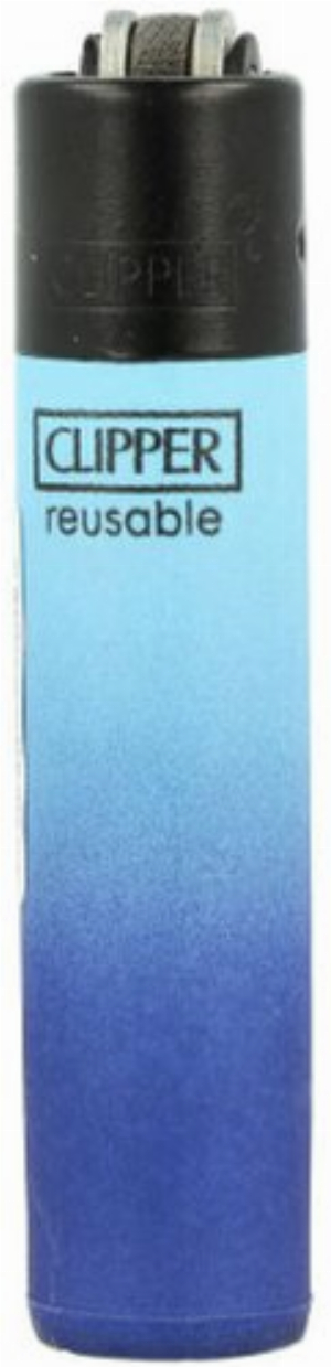 Clipper Feuerzeug Mini Triple Gradient 2 1v4 Hellbalu-Dunkelblau