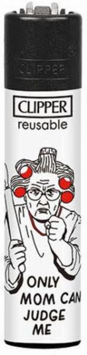 Clipper Feuerzeug Mom 4v4 ONLY MOM CAN JUDGE ME