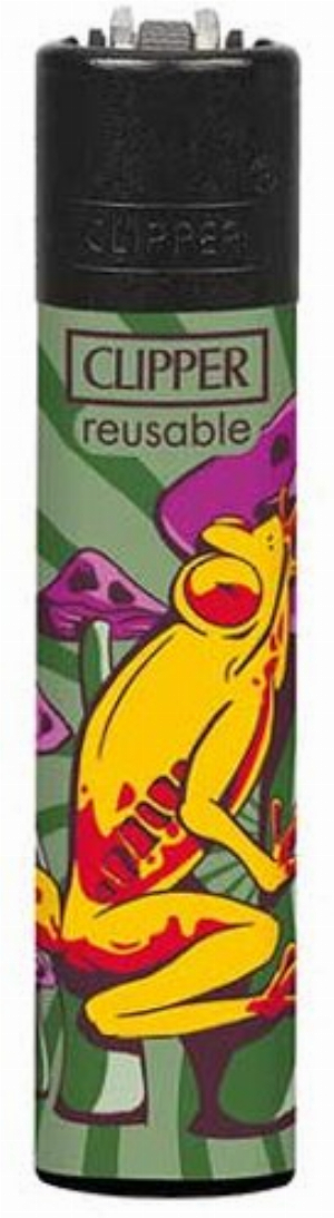 Clipper Feuerzeug Mushroom Animals 2v4 Frosch mit Pilze