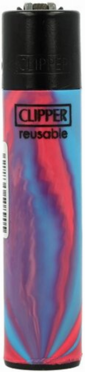Clipper Feuerzeug Nebula Mix 2 1v4 Hellblau-Pink
