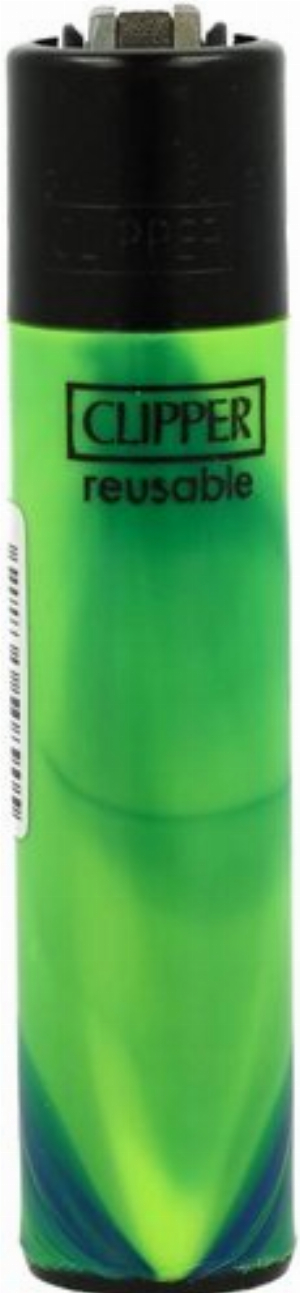Clipper Feuerzeug Nebula Mix 2 4v4 Hellgrün-Dunkelgrün