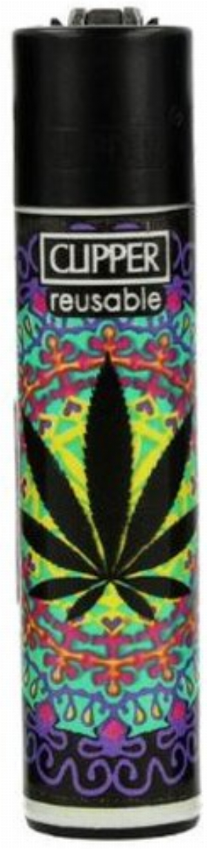 Clipper Feuerzeug Neon Leaves 2 2v4 Weedblatt