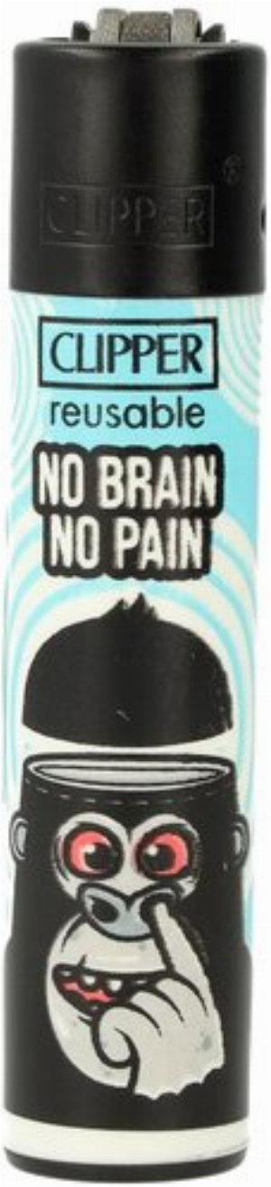 Clipper Feuerzeug No Brain No Pain 3v4