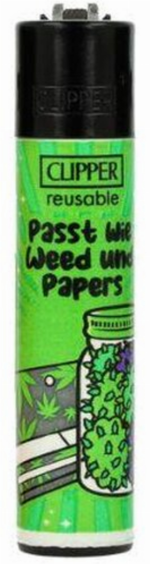 Clipper Feuerzeug Passt! 2v4 Passt wie Weed und Papers
