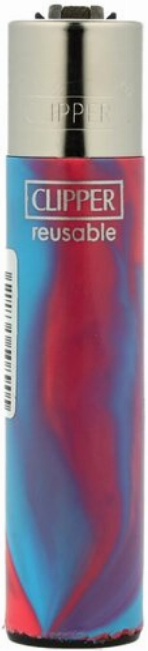 Clipper Feuerzeug Pink Nebula 4v4 Pink-Hellblau
