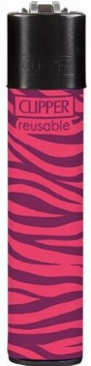 Clipper Feuerzeug Pink Wildlife 1v4 Zebra