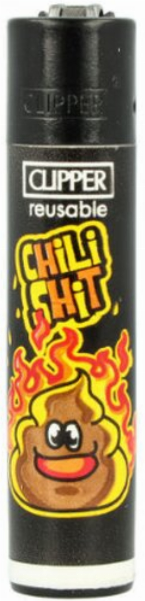 Clipper Feuerzeug Poo 2 3v4 Chili Shit