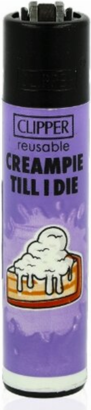 Clipper Feuerzeug Porn Slogan 3 - 2v4 CREAMPIE TILL I DIE