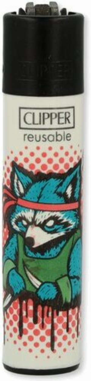 Clipper Feuerzeug Racoons 2v4