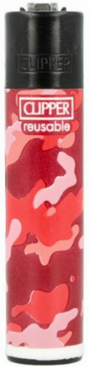 Clipper Feuerzeug Red Camouflage 3v4 Tarnmuster Nr.3