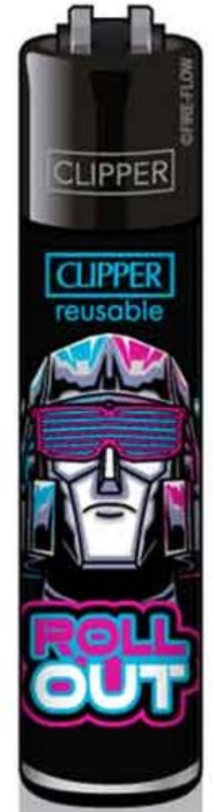 Clipper Feuerzeug Retro Wave 4v4