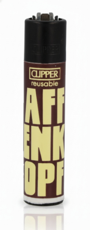 Clipper Feuerzeug Schimpftiere Nr. 1v4