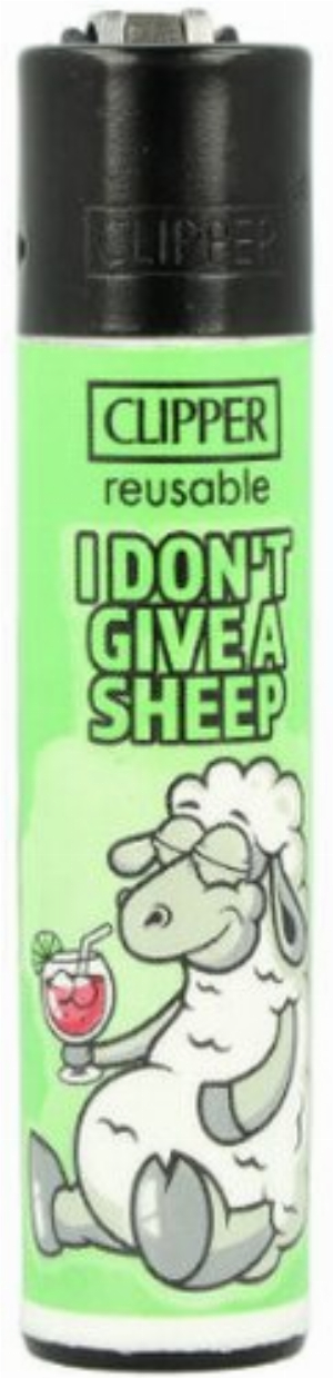 Clipper Feuerzeug Sheep 2v4 I DONT GIVE A SHEEP