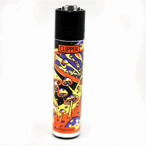 Clipper Feuerzeug Shrooms 7 orange