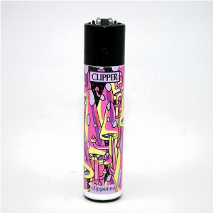 Clipper Feuerzeug Shrooms 7 rosa