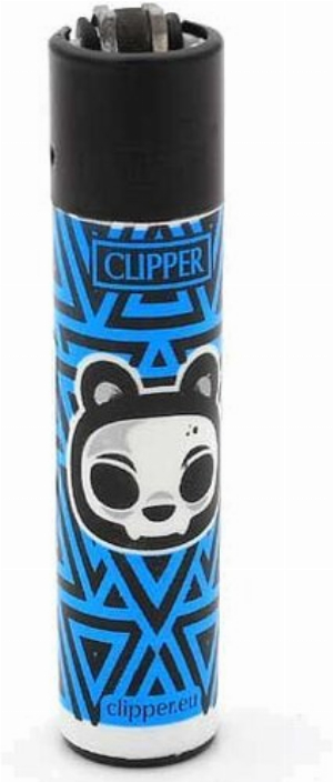 Clipper Feuerzeug Skulls 17 - 2v4 Blau Panda
