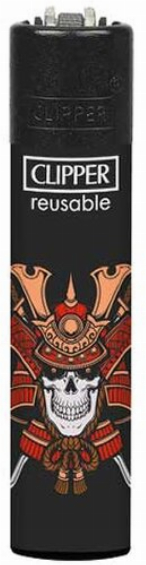 Clipper Feuerzeug Skulls 22 1v4 Totenkopf mit Schwertern