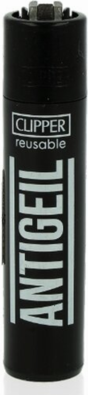 Clipper Feuerzeug Slogan 47 - 6v8 ANTIGEIL