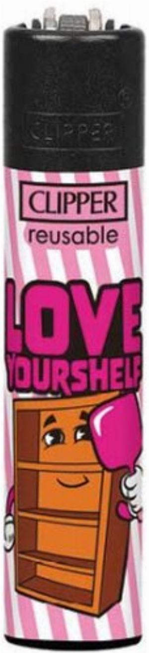 Clipper Feuerzeug Slogan 48 1v4 LOVE YOURSHELF
