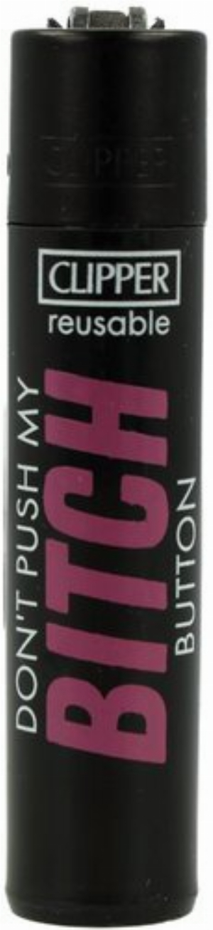 Clipper Feuerzeug Slogan 50 1v4 DON´T PUSH MY BITCH
