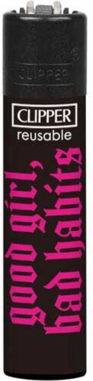 Clipper Feuerzeug Slogan 50 3v4 good girl,bad habits