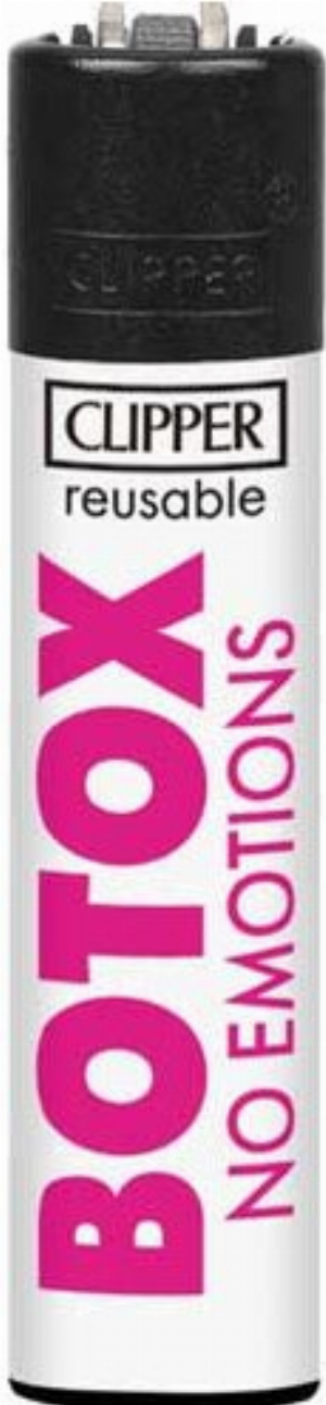 Clipper Feuerzeug Slogan 50 4v4 BOTOX NO EMOTIONS