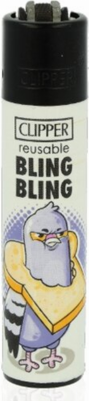 Clipper Feuerzeug Tauben 3v4 BLING BLING